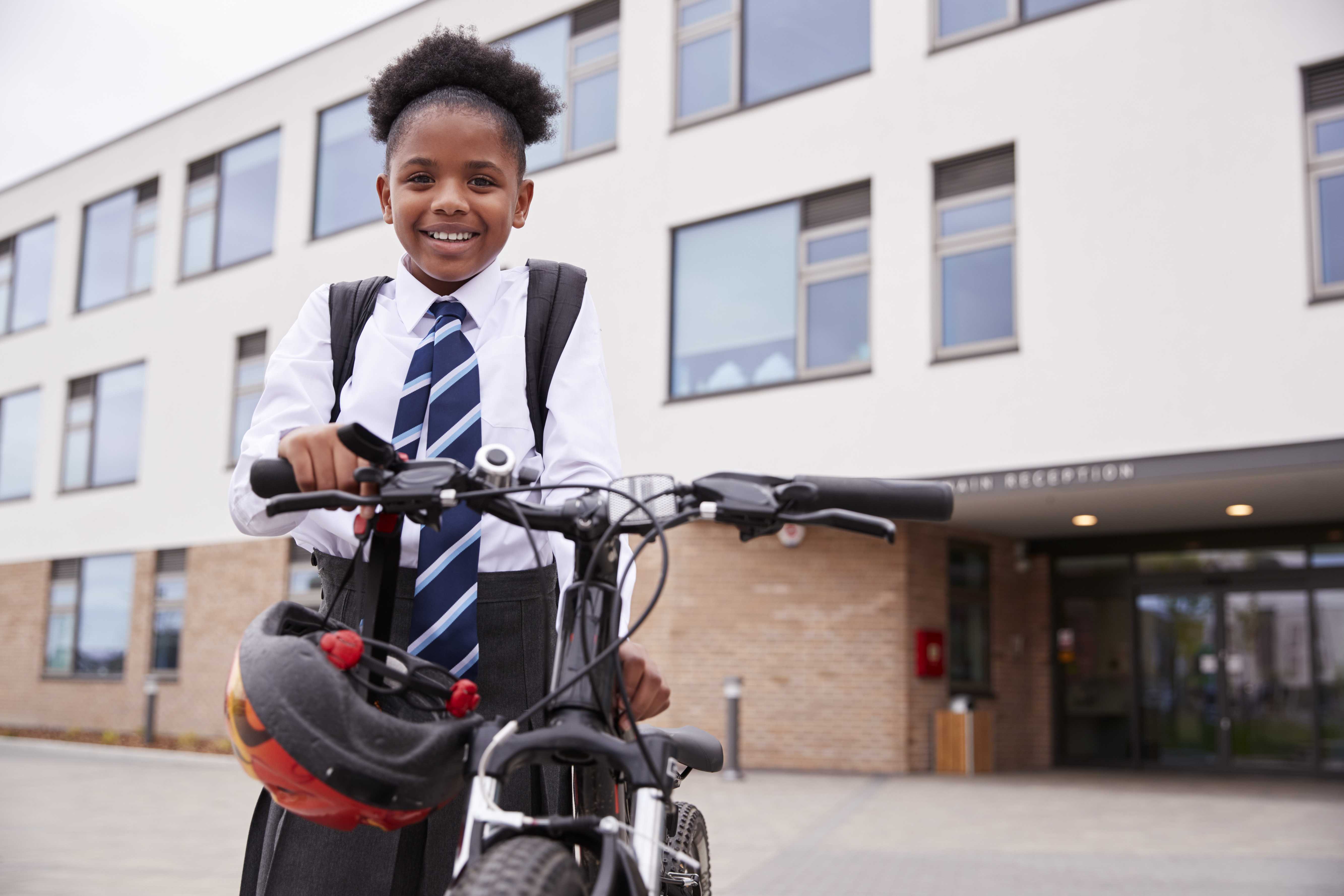 young person on bike