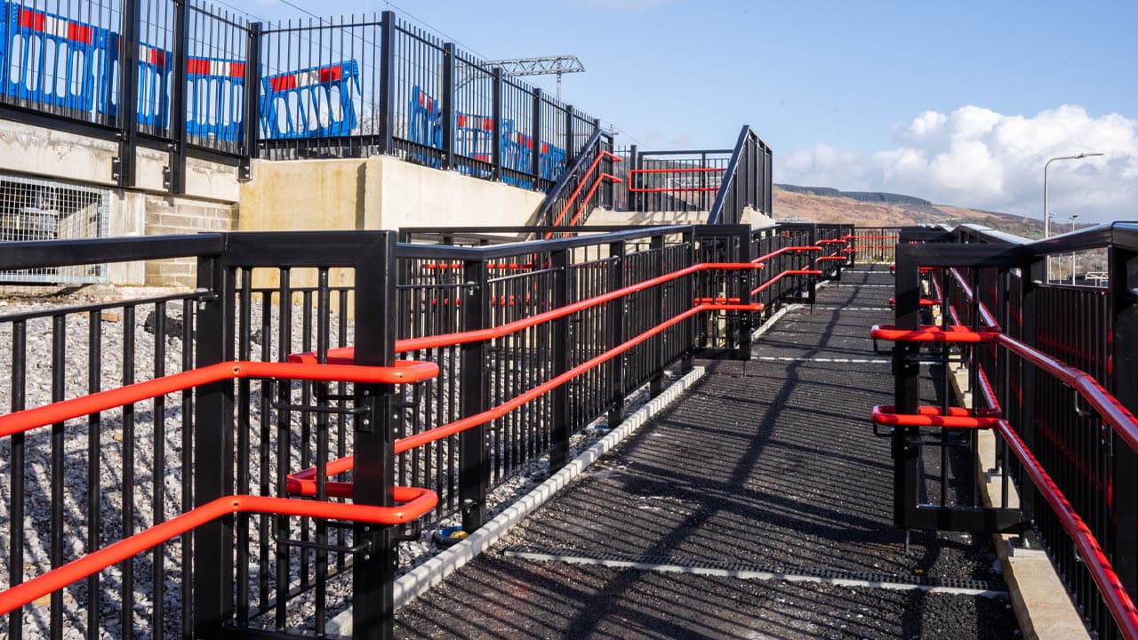 New platform at Aberdare station