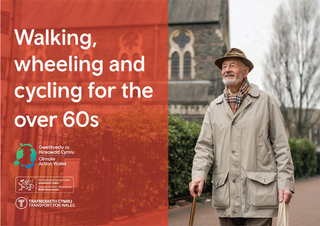 Walking,  wheeling and  cycling for the  over 60s